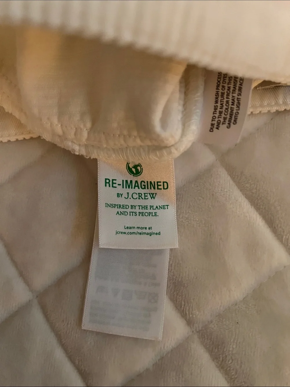 J. Crew White Corduroy Shortie Shorts.